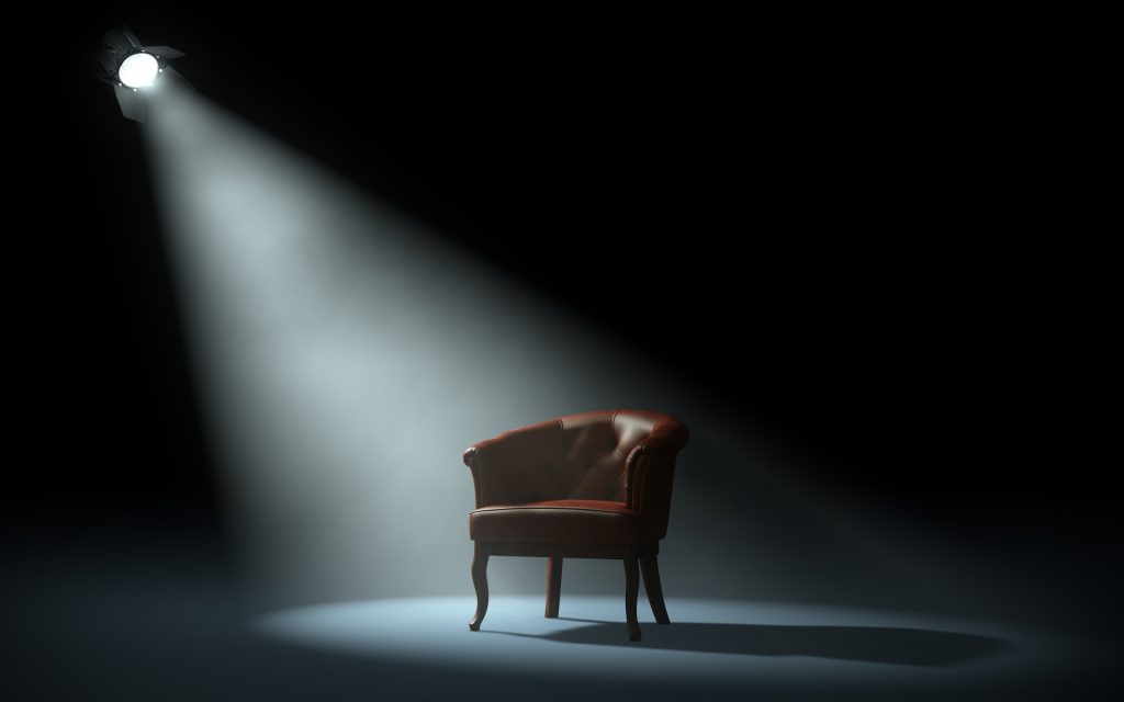stage chair presentation spotlight